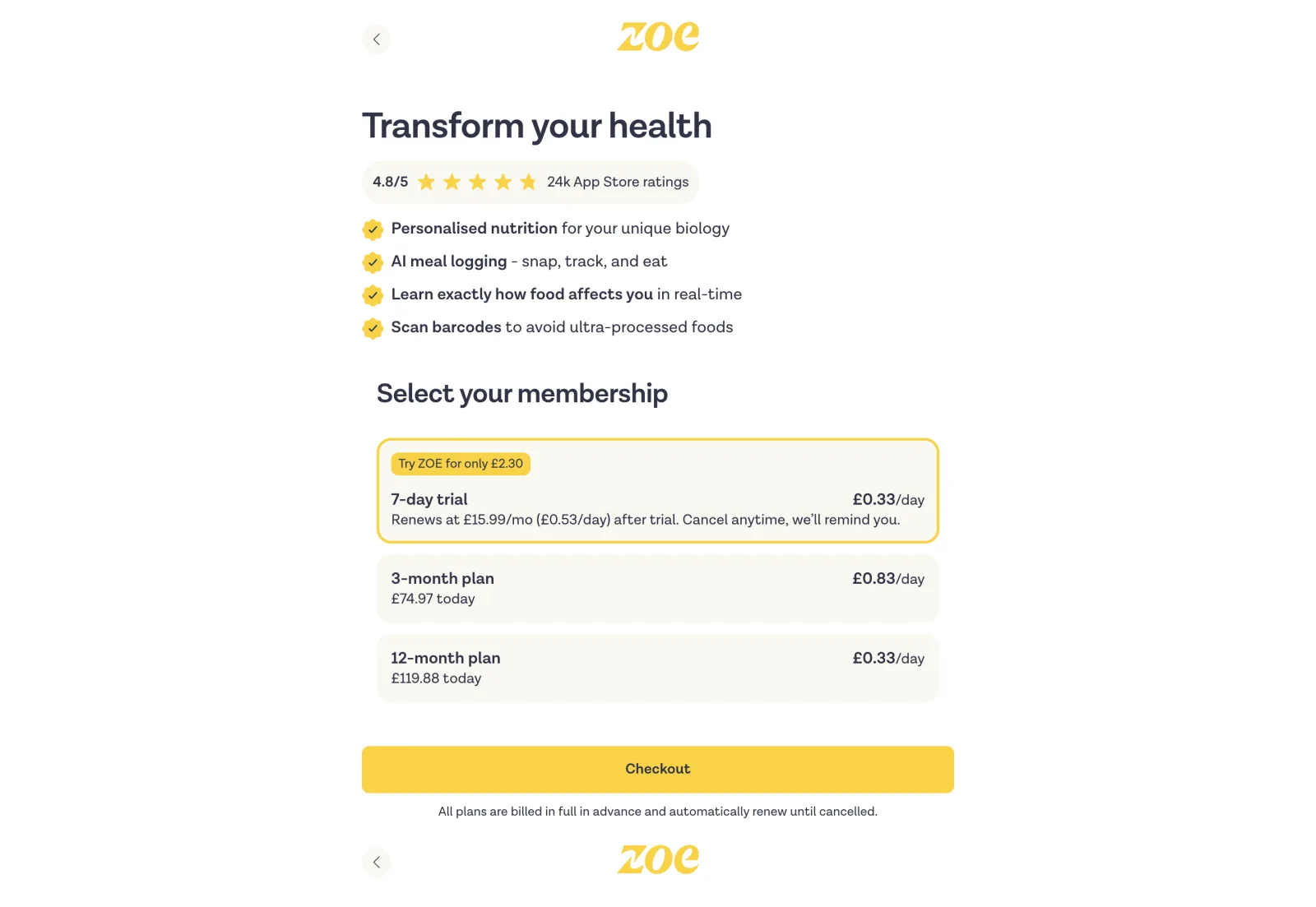 ZOE membership